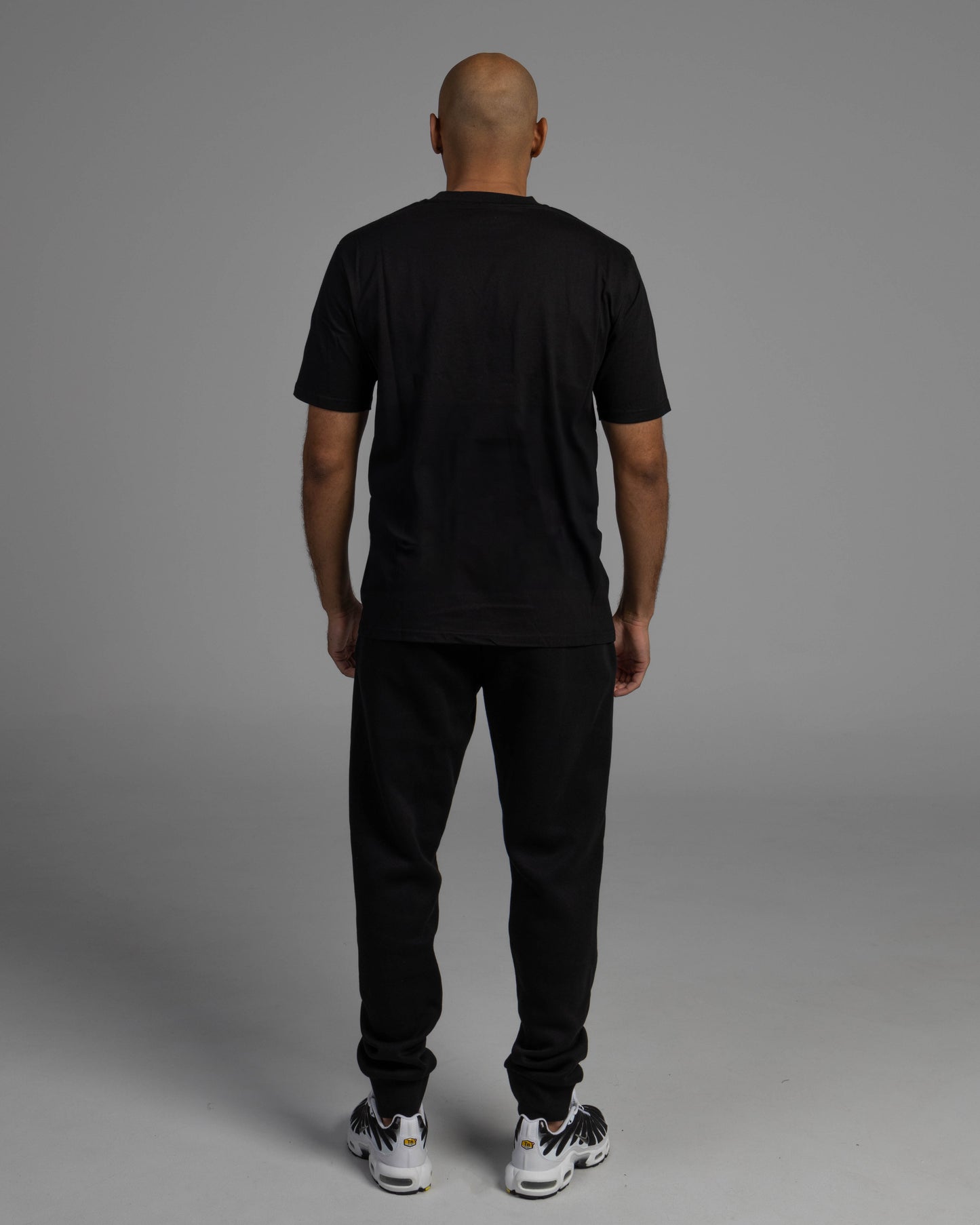 Felt Print Tee - Black / Black