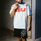 Mesh Jersey - White & Red