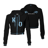 Knockout Outdoor 2025 Crop Hoodie - Blue