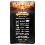Knockout Outdoor 2025 Lineup Flag - Vertical
