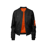 HSU Bomber Jacket - Black Orange
