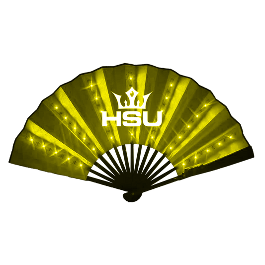 HSU Large LED Handfan x Yellow