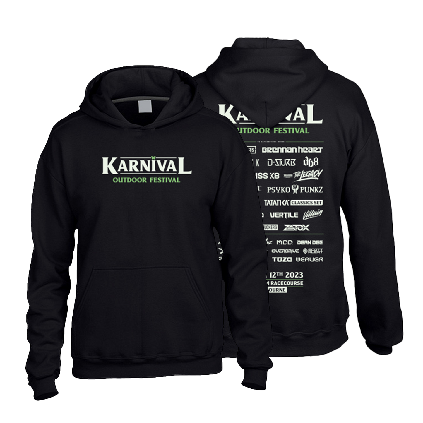 KARNiVAL 2023 Hoodie x Line Up Black