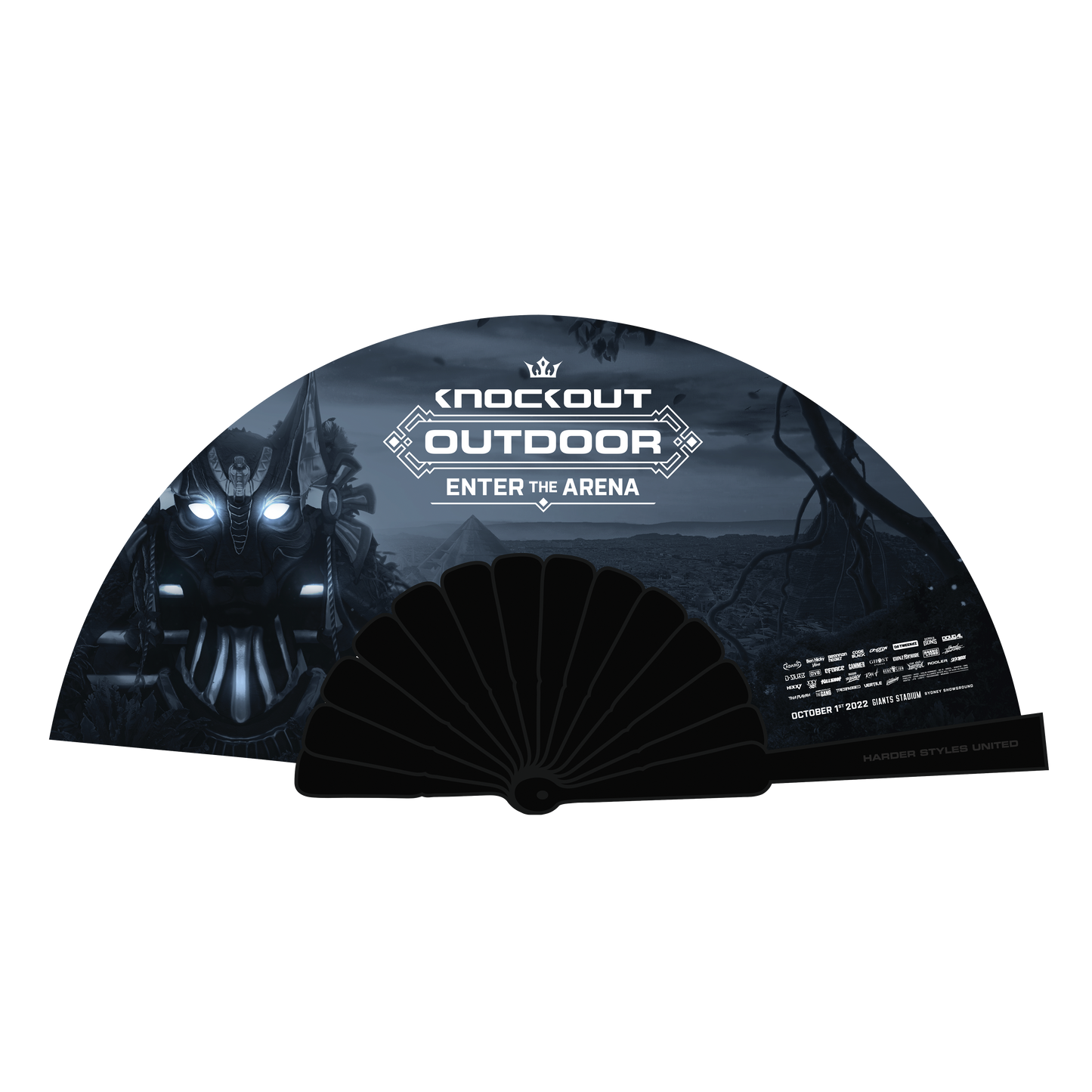 Knockout 2022 Large Handfan x Blue