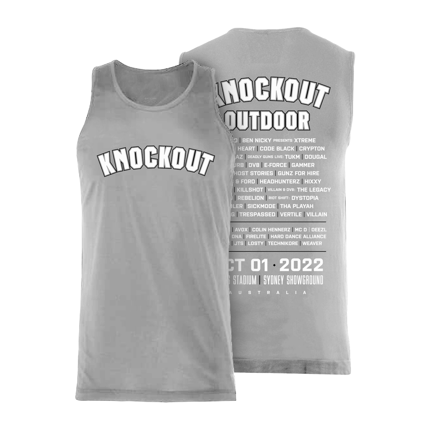Knockout 2022 Muscle Singlet x Grey