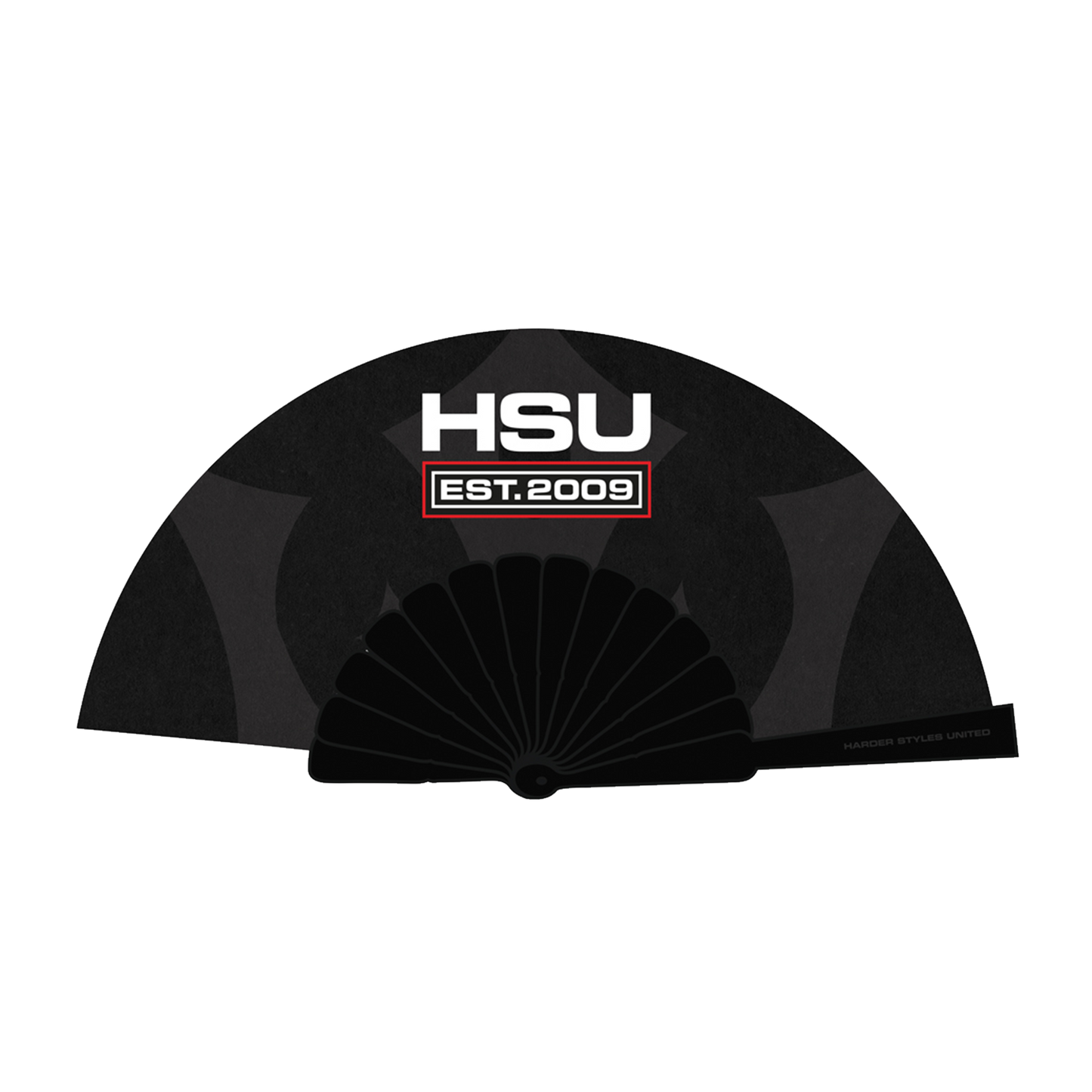 HSU Logo Large Handfan x Black
