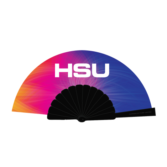 HSU Logo Large Handfan x Sunset
