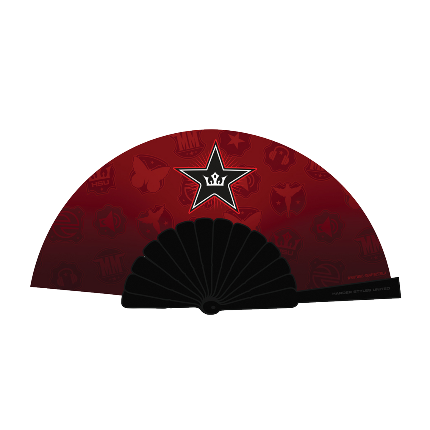 HSU Logo Large Handfan x Red