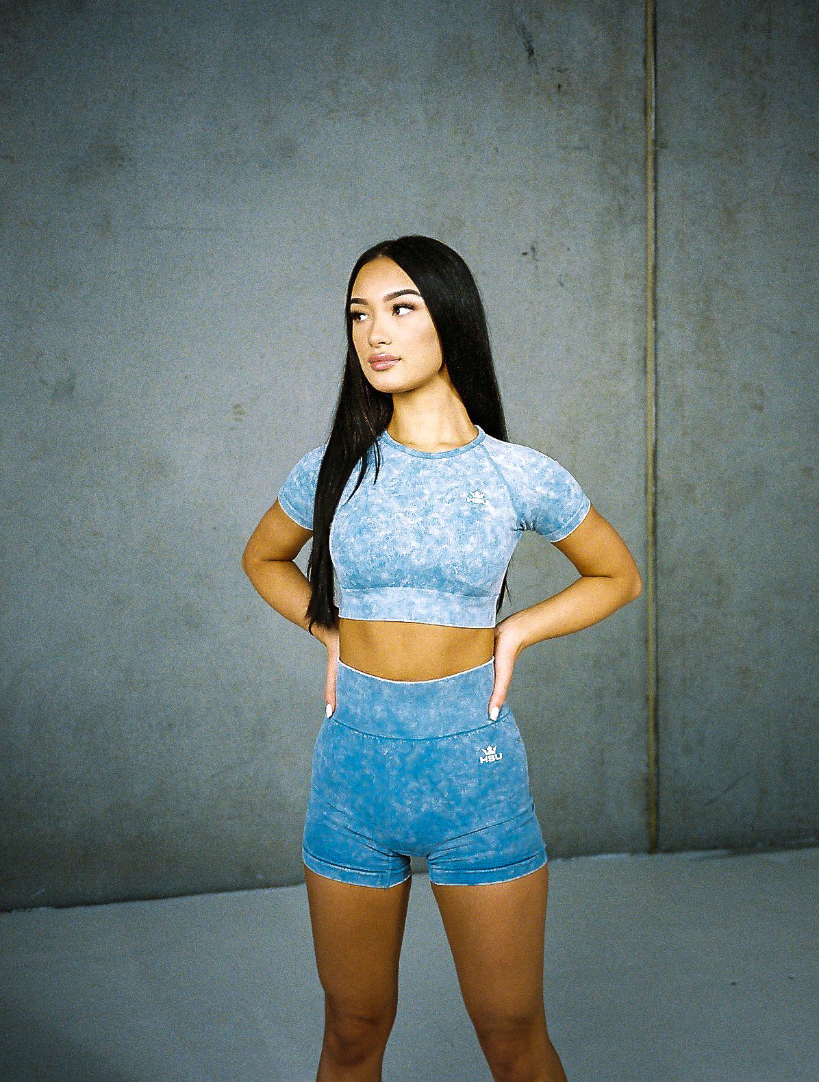 ACID WASH SET x BLUE