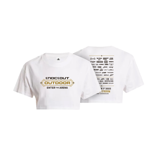 Knockout 2022 Crop Top x White