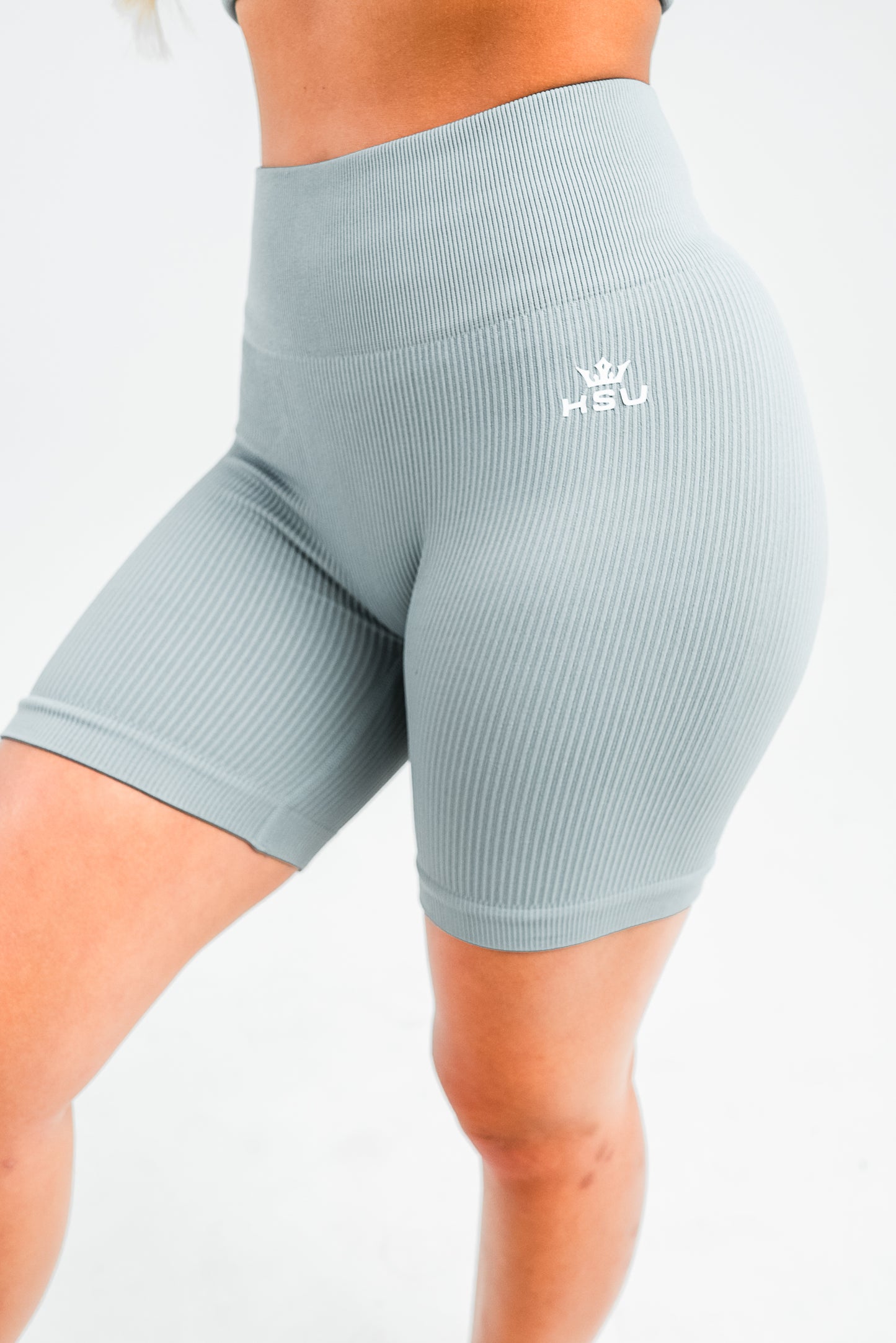RIBBED SHORTS x SAGE