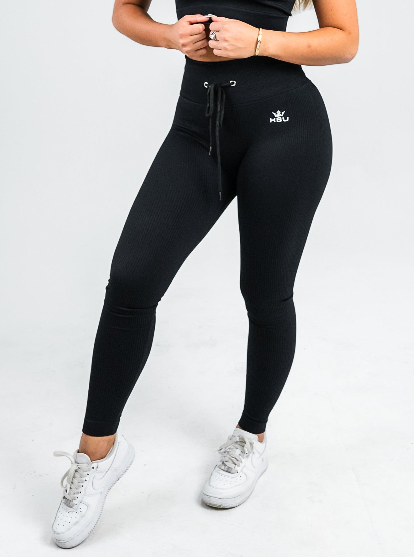 YING & YANG TIGHTS SET x BLACK