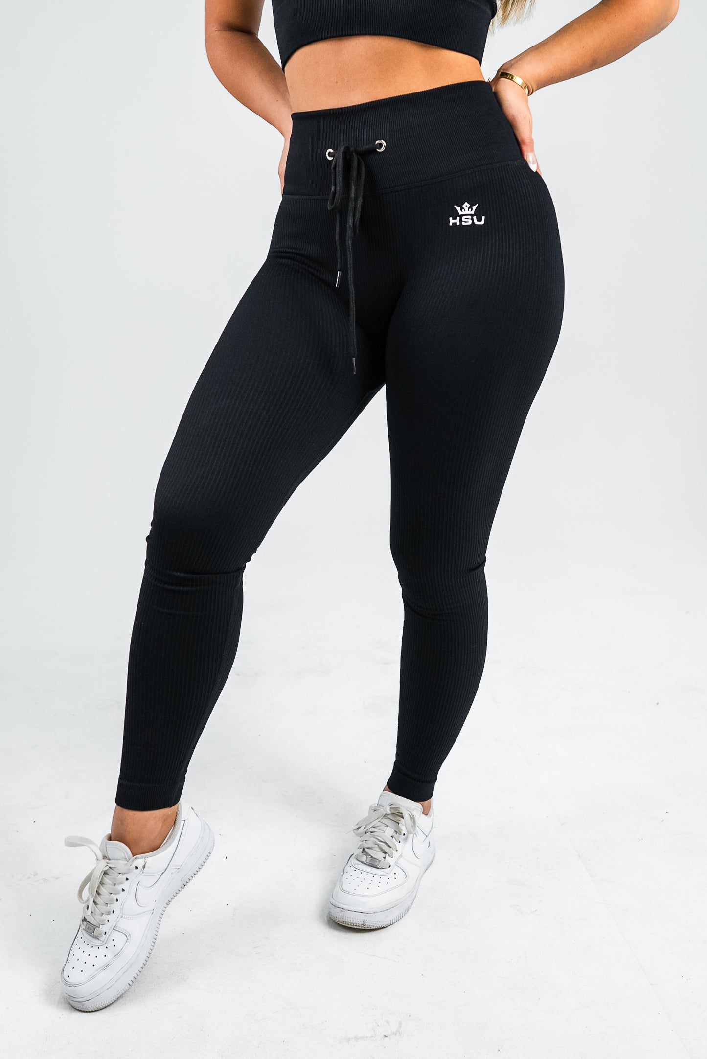 YING & YANG TIGHTS SET x BLACK