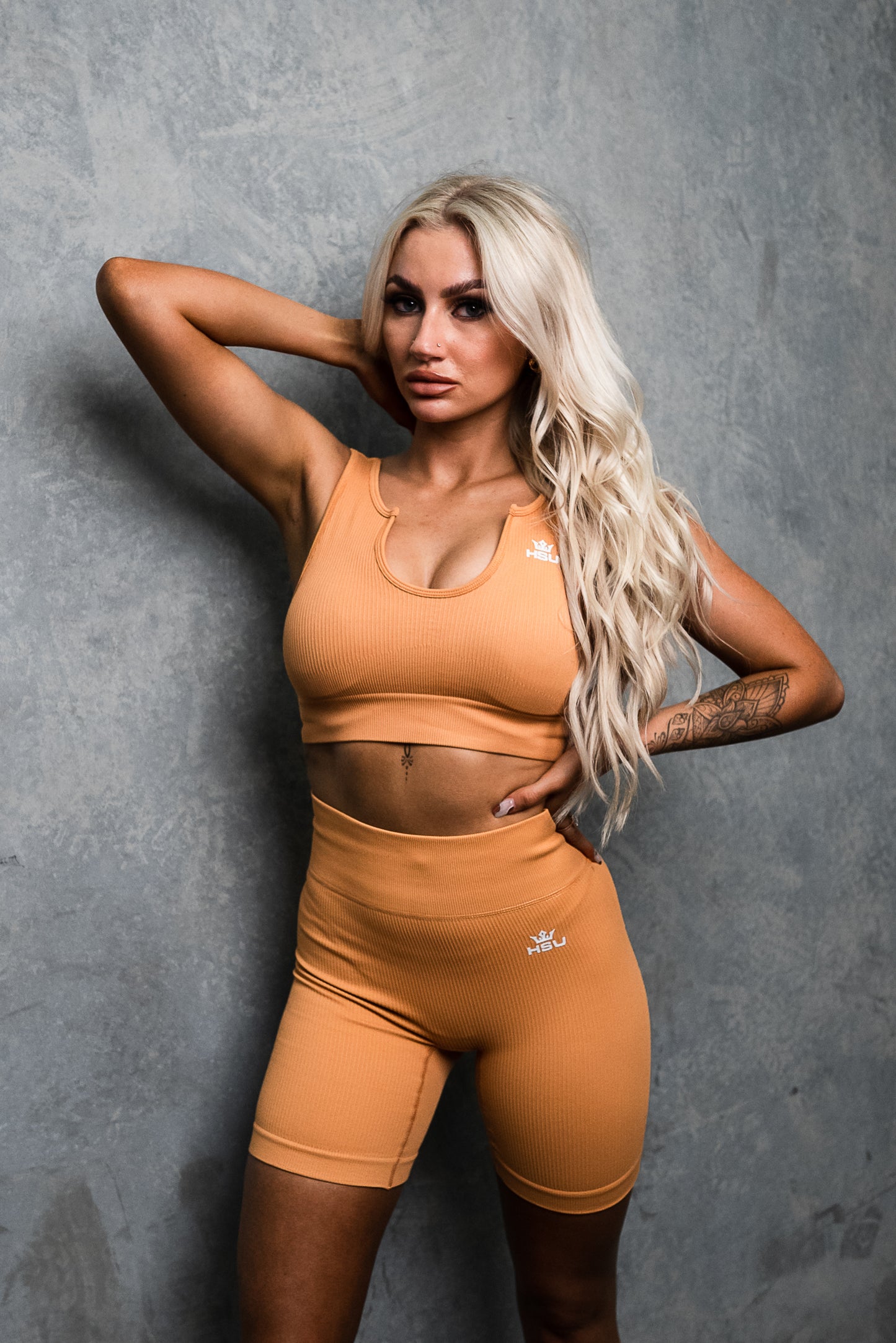 RIBBED SET SS SHORTS x MELON