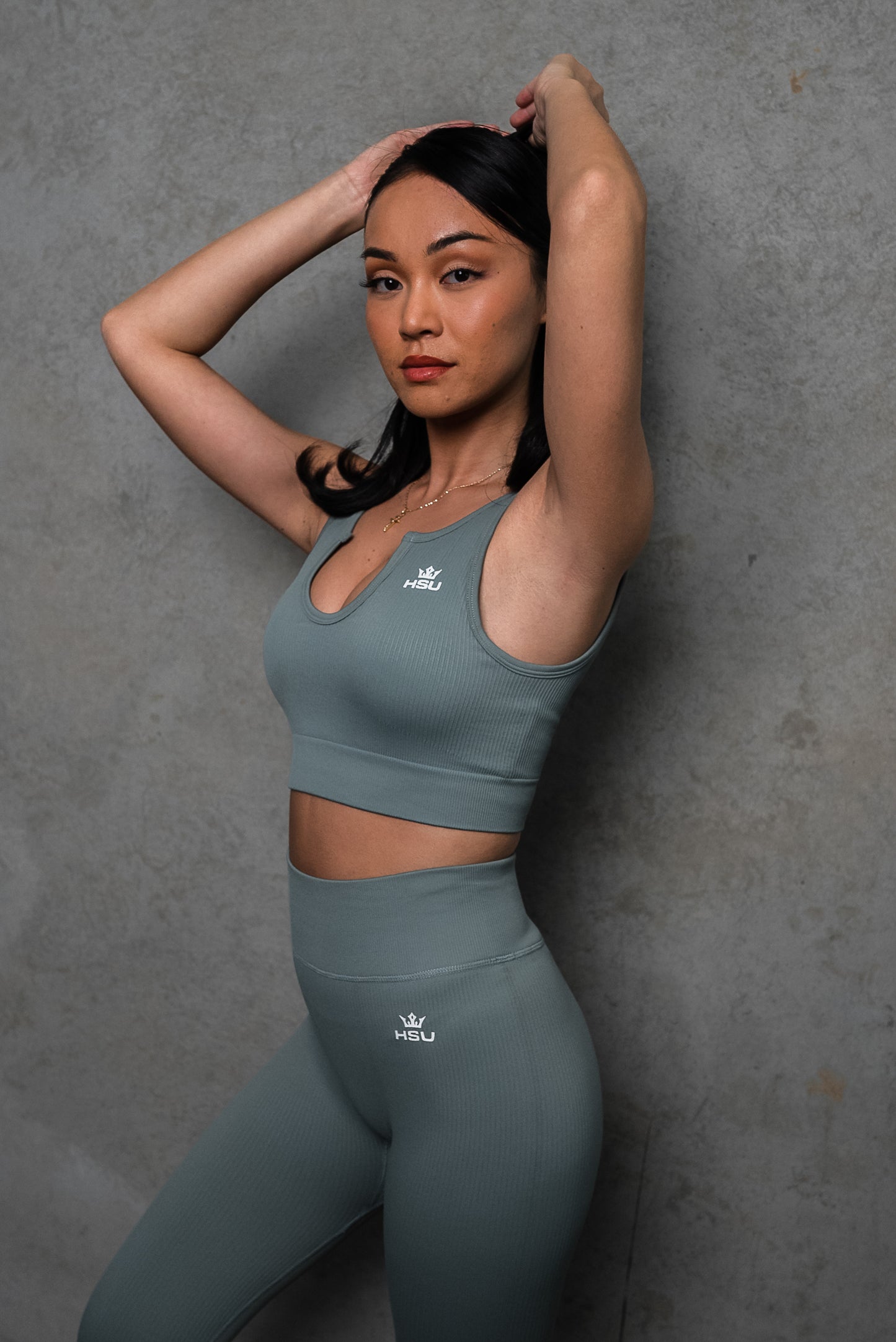 RIBBED SET SS TIGHTS x SAGE