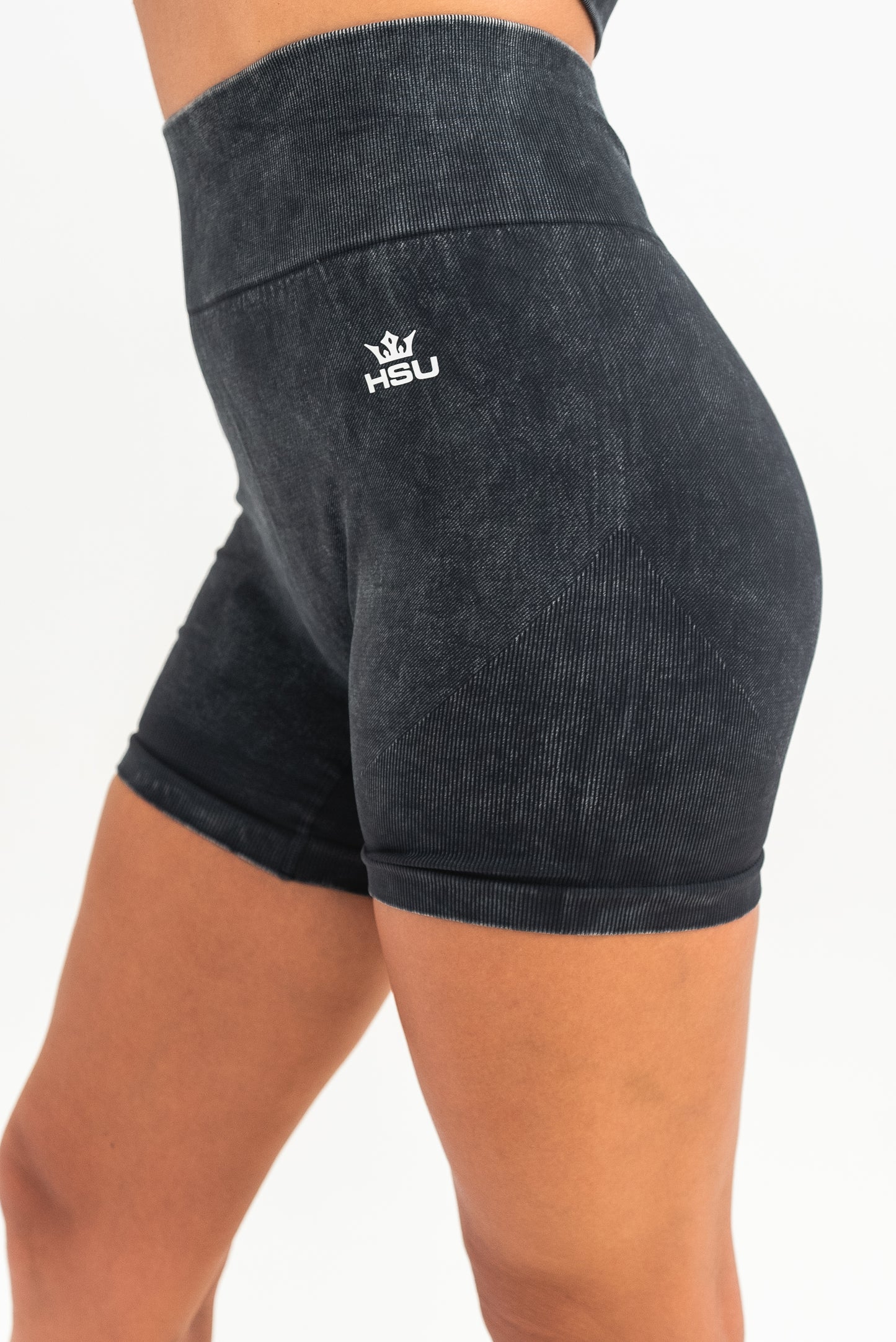 ACID WASH SHORTS x CHARCOAL GREY