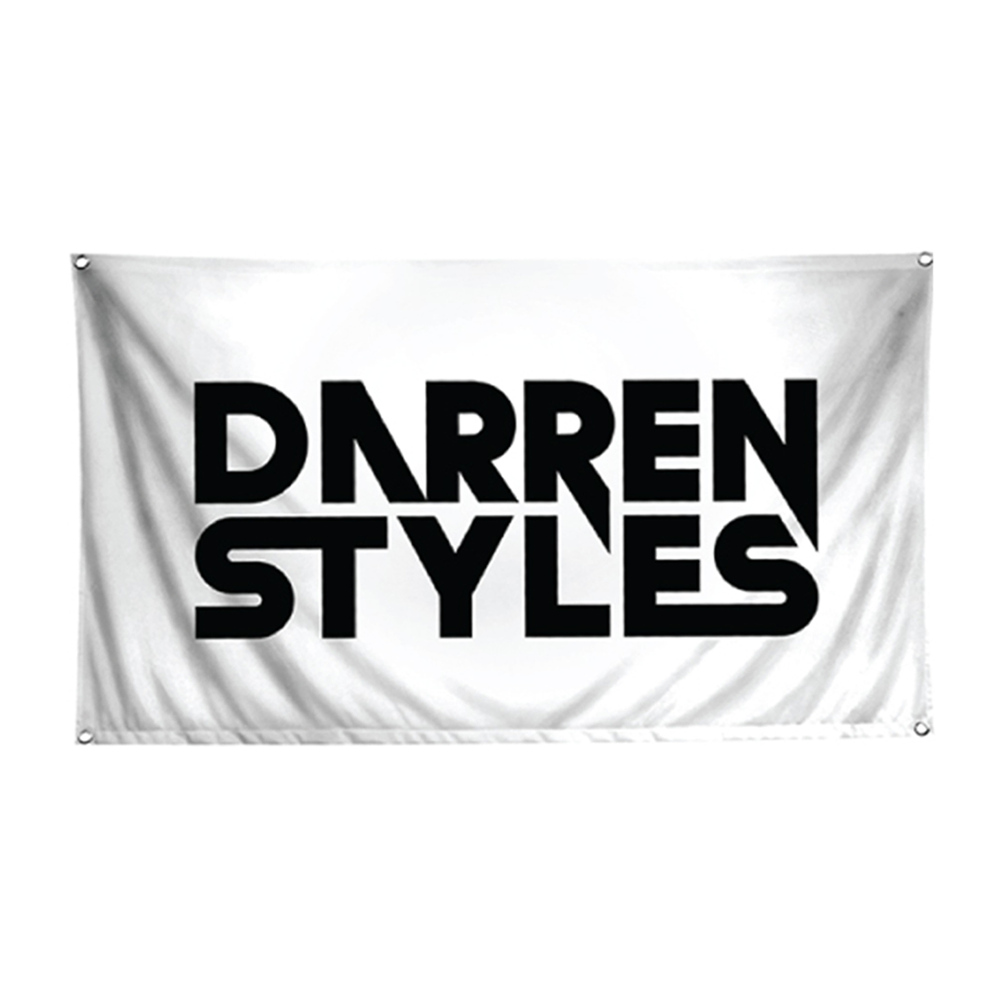 DARREN STYLES FLAG - LOGO PRINT - WHITE