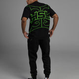 TRIBAL LOGO TEE - NEON GREEN