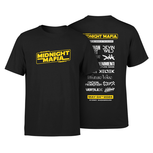 Midnight Mafia 2024 T-Shirt x Black Lineup