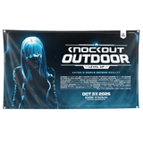 Knockout Outdoor 2026 - Horizontal Flag - Blue