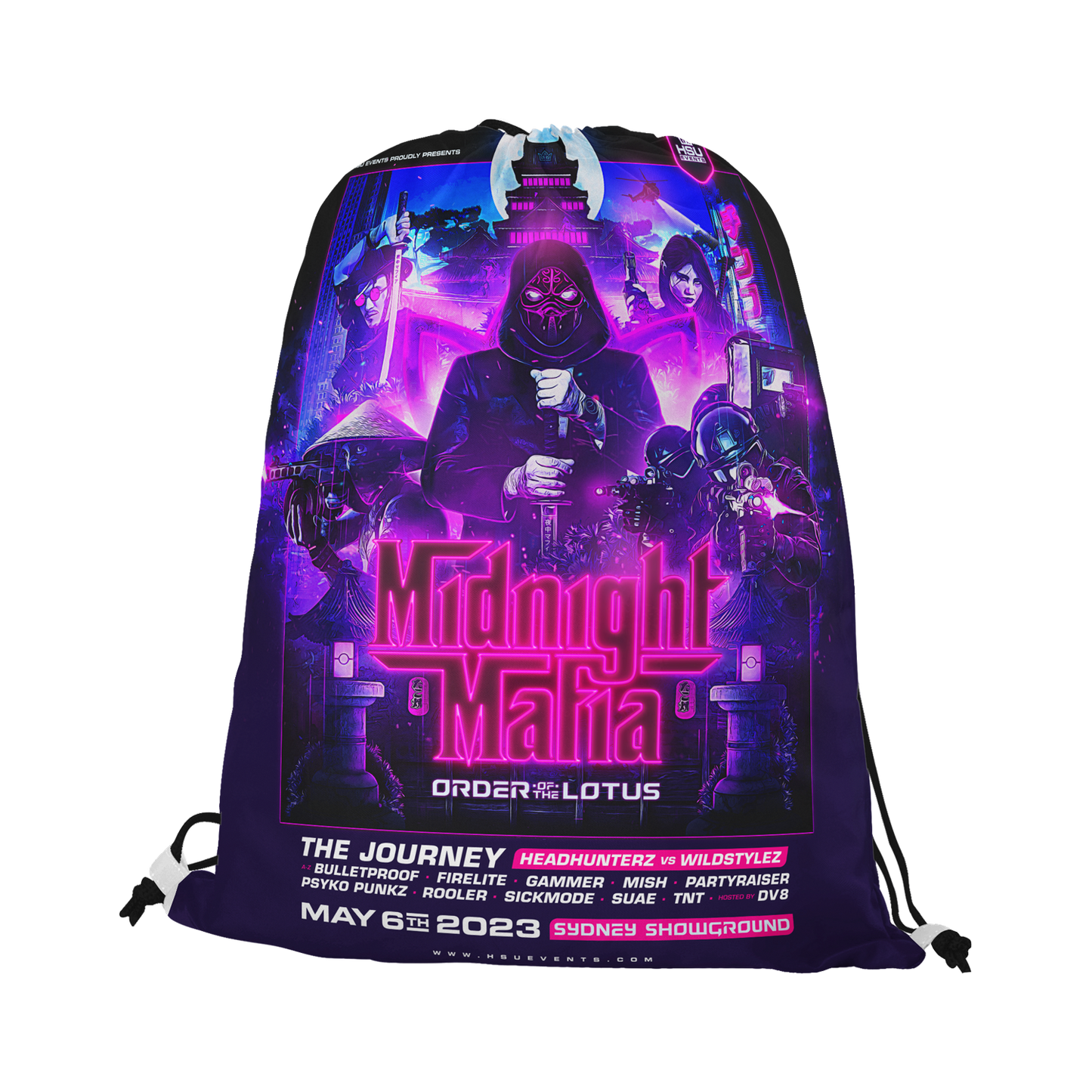 Midnight Mafia 2023 Drawstring Bag
