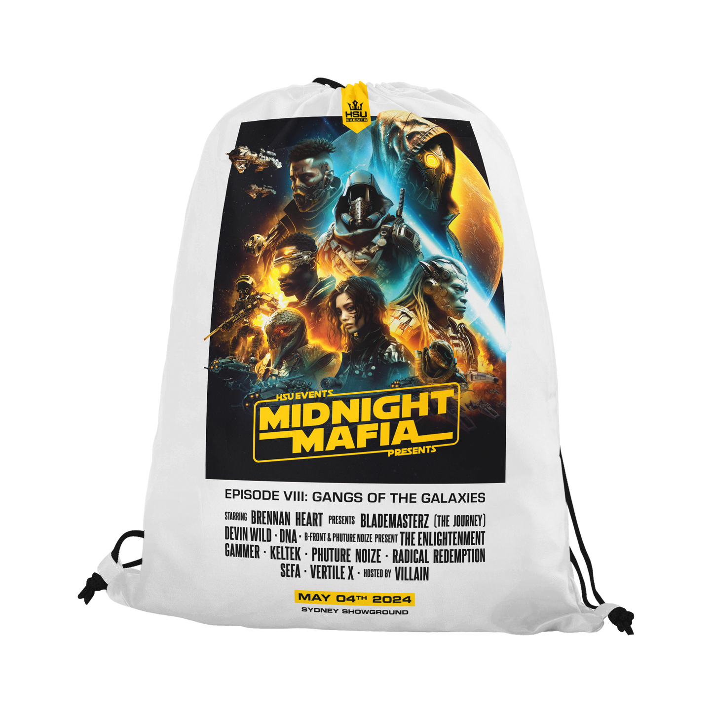 Midnight Mafia 2024 Drawstring Bag