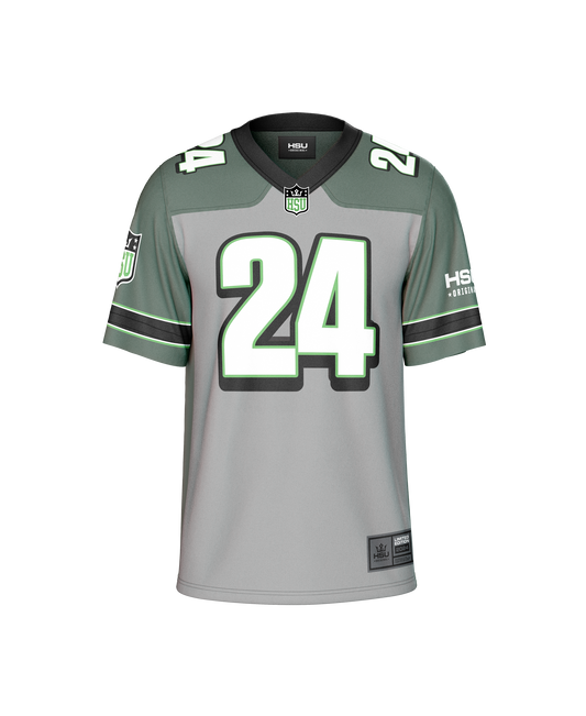 HSU Football Jersey x Grey & Green