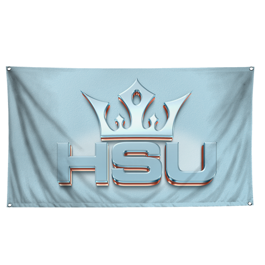 HSU Flag Crown Logo x Light Blue