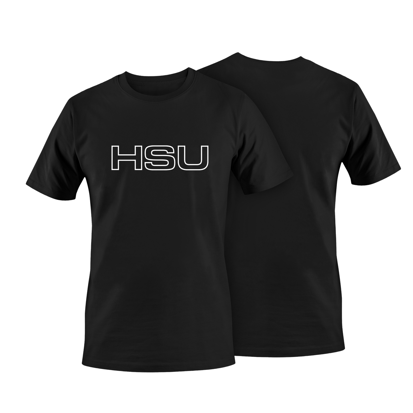 HSU Text T-Shirt x Black