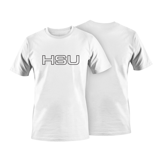 HSU Text T-Shirt x White
