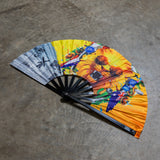 HSU Large Hand Fan - Lion Stream