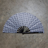 HSU Large Hand Fan - Script Logo Pattern