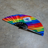 HSU Large Hand Fan - Rainbow