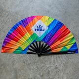 HSU Large Hand Fan - Rainbow