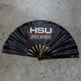 HSU Large Hand Fan - Est 2009 Black