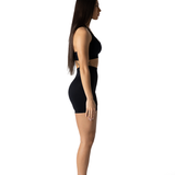 365 Everywhere Halter Shorts - Midnight Black