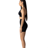 365 Everywhere Halter Shorts - Midnight Black