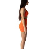365 Everywear Halter Bra - Sunset Orange