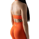 365 Everywear Halter Shorts - Sunset Orange