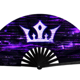 HSU Hand Fan - Purple Glitch