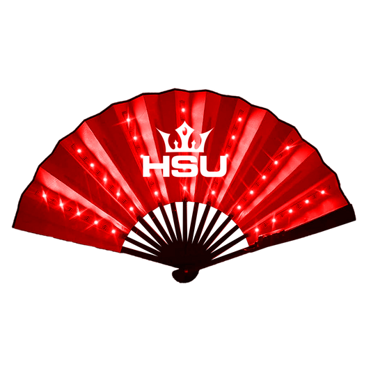HSU Large LED Handfan x Red