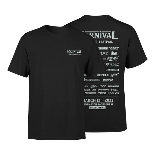 KARNiVAL 2023 T-Shirt Lineup x Black