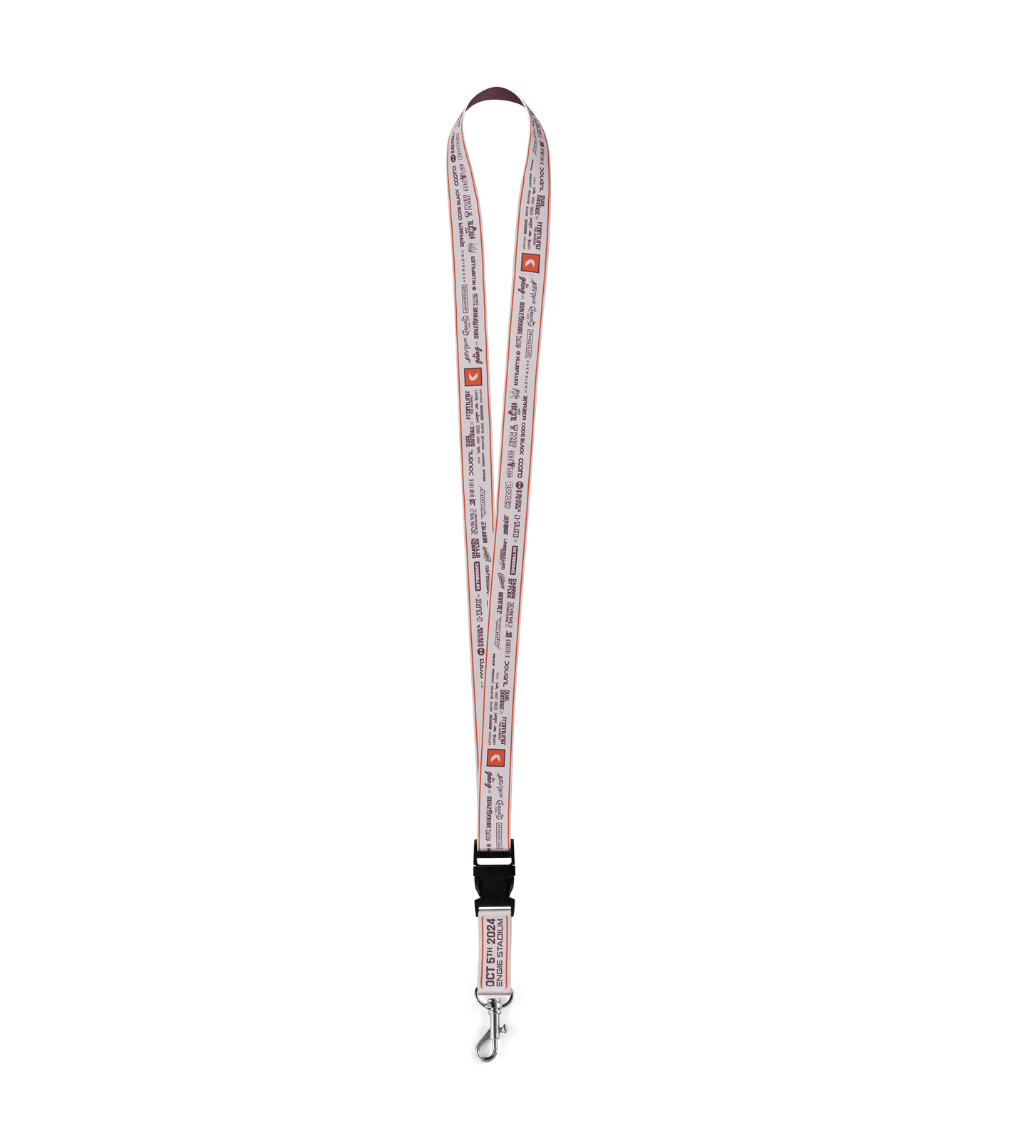 Knockout Outdoor 2024 Lanyard x White Orange