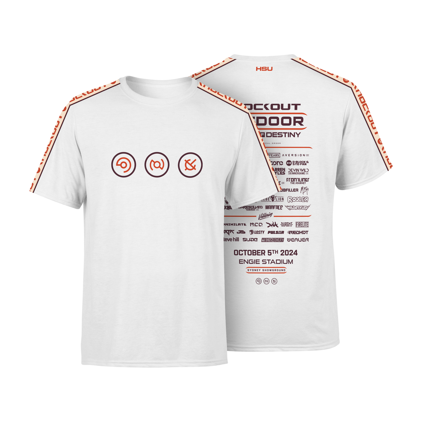 Knockout Outdoor 2024 T-Shirt Symbol White & Orange