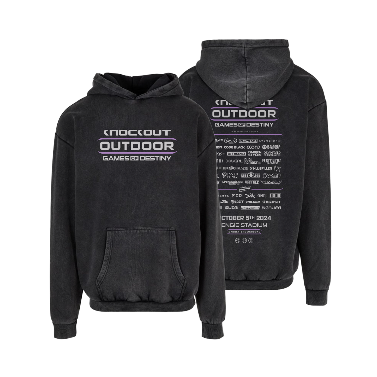 Knockout Outdoor 2024 Hoodie x Acid Wash