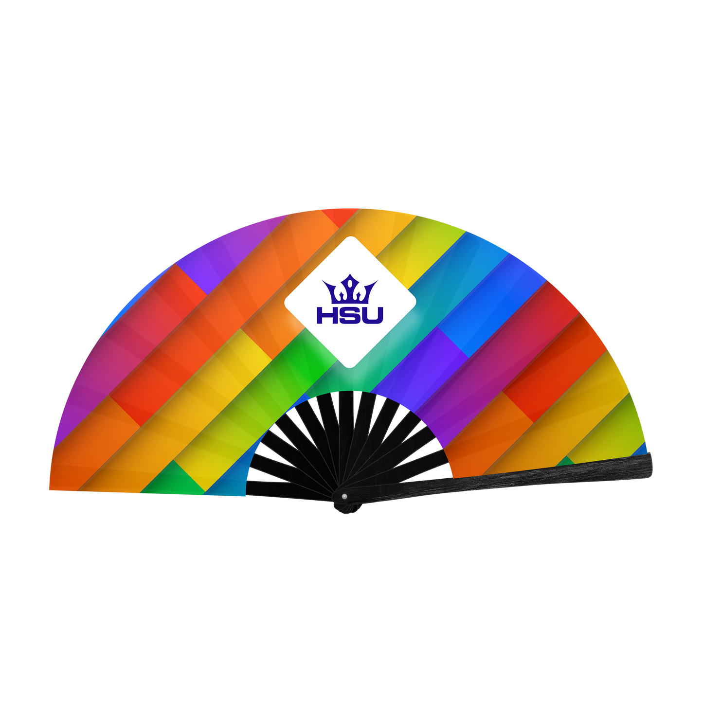 HSU Large Handfan x Rainbow