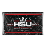 HSU Anniversary Flag - Red & Black