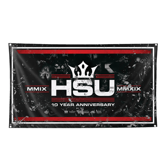 HSU Anniversary Flag x Red & Black