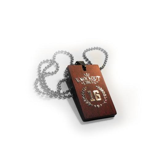 Knockout Circuz 2016 Wooden Dog Tag