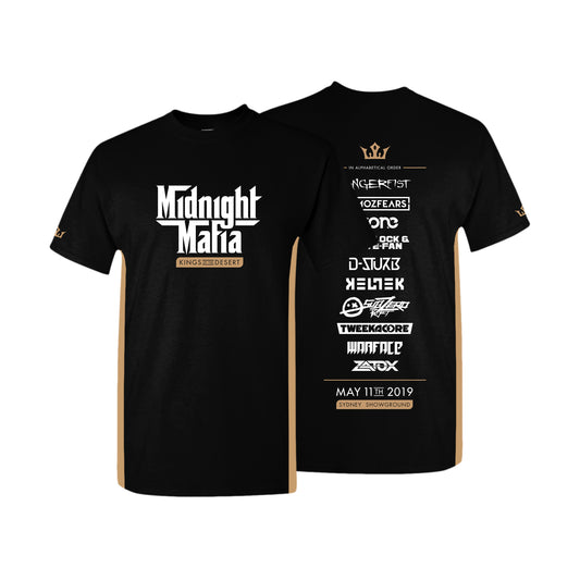 Midnight Mafia 2019 Line Up T-Shirt